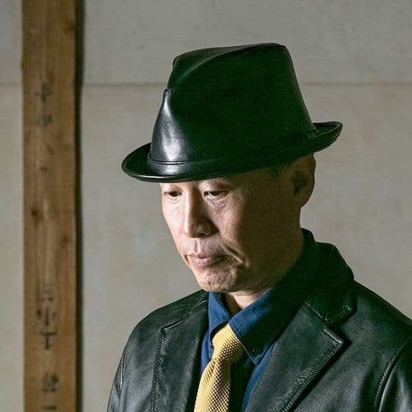 美品定価1.7万 Schott シープスキン ショット レザーハット アメリカ製