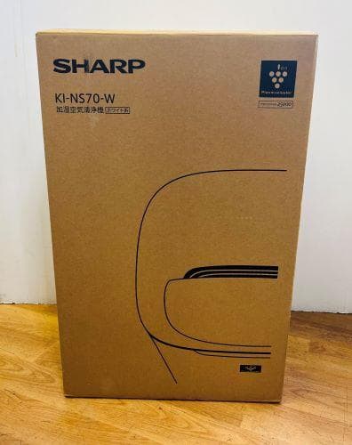 J・店【未使用品】新品！SHARP KI-NS70-W 加湿空気清浄機 ホワイト