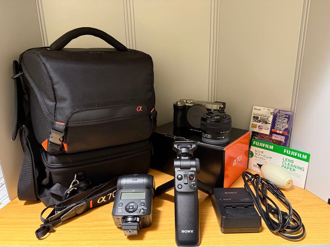 フラッシュ等付属品多数　SONYa7CⅡ ズームレンズキットILCE-7CM2L
