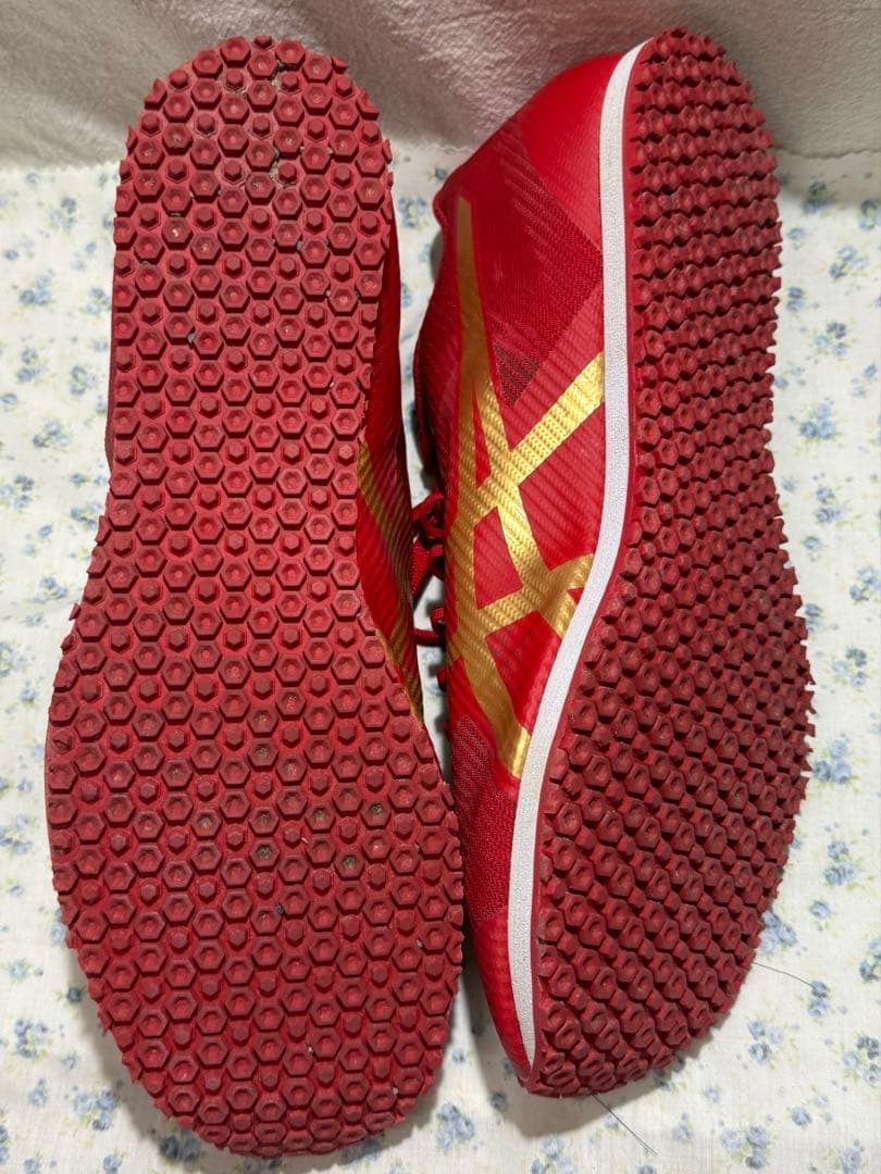 ASICS ウィンドスプリント3 26.5 アシックス　レッド　ゴールド