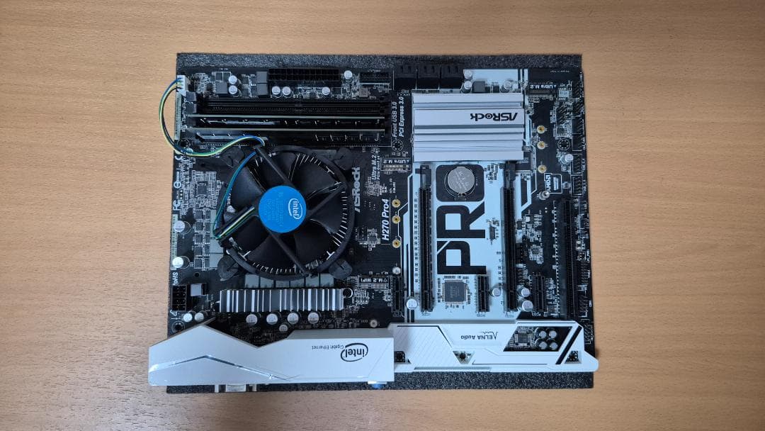 【動作確認済】 H270M Pro4、i5-7500、16GB DDR4