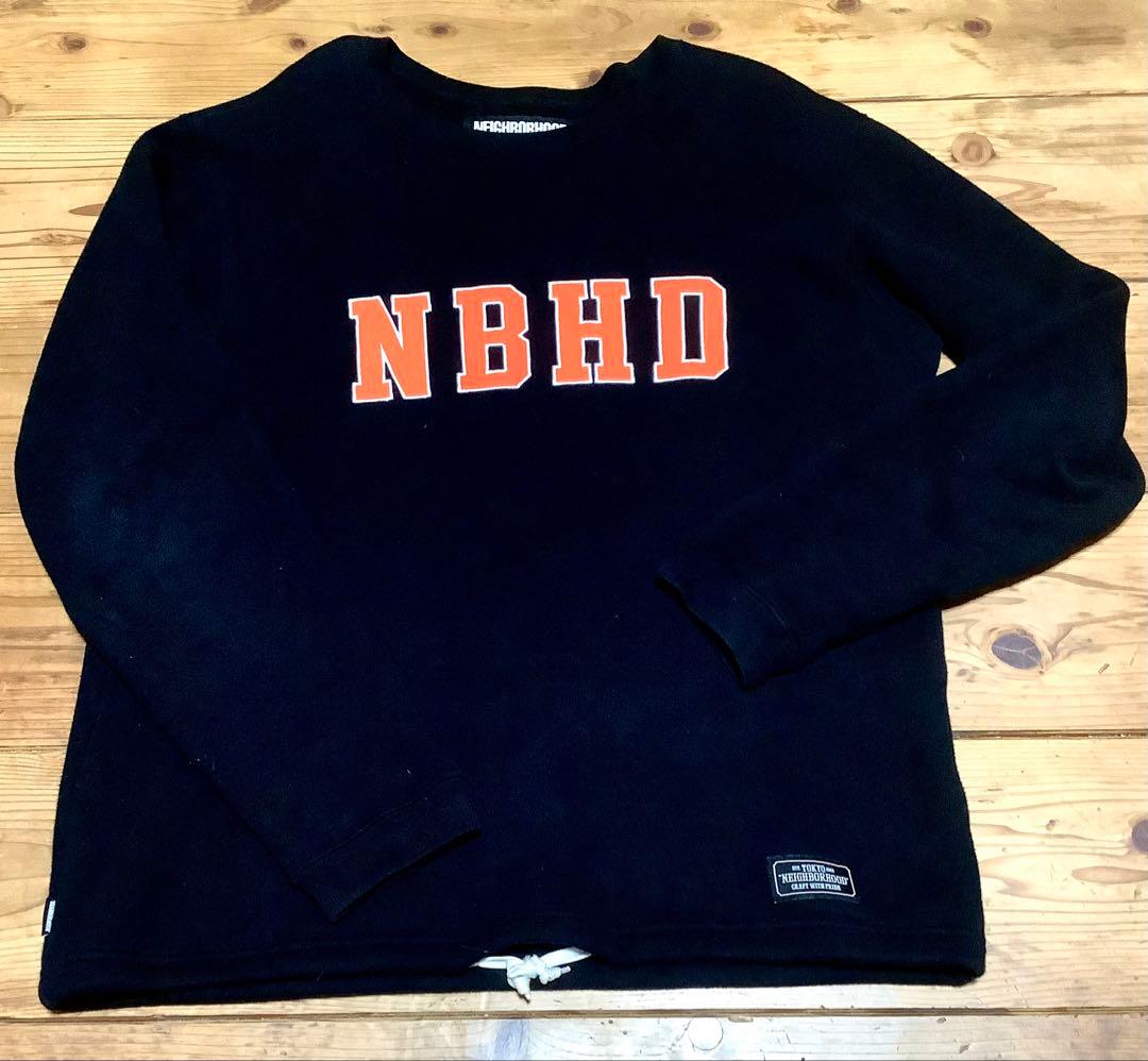 NEIGHBORHOOD NBHDロゴ ブラックスウェット M