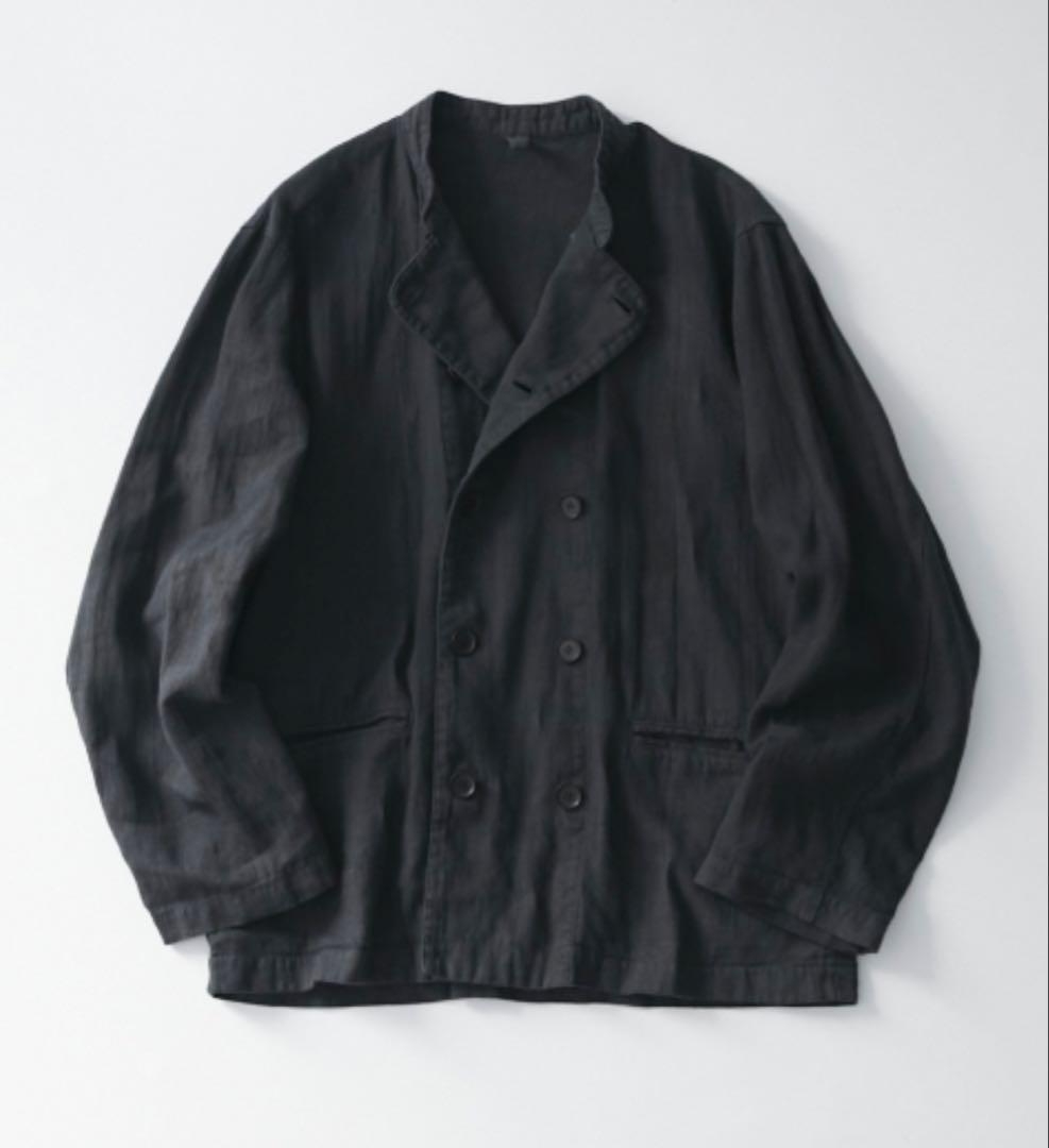 nest Robe CONFECT ブラックリネン クック ジャケット