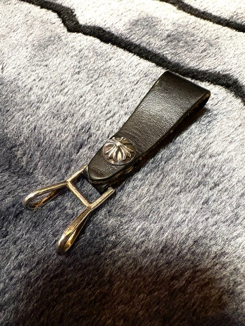 クロムハーツ BELT LOOP クロスボールボタンレザーベルトループ メンズ