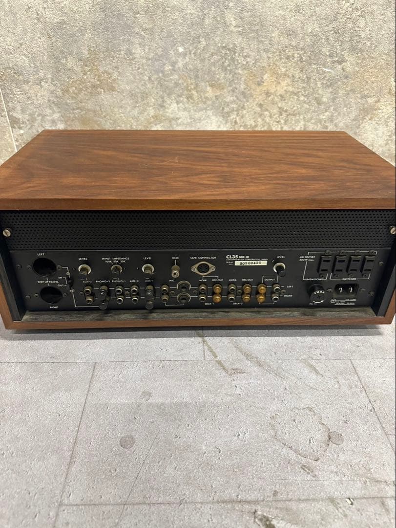 LUXMAN CL35 MK-III 真空管 プリアンプ管球式コントロ　ジャンク
