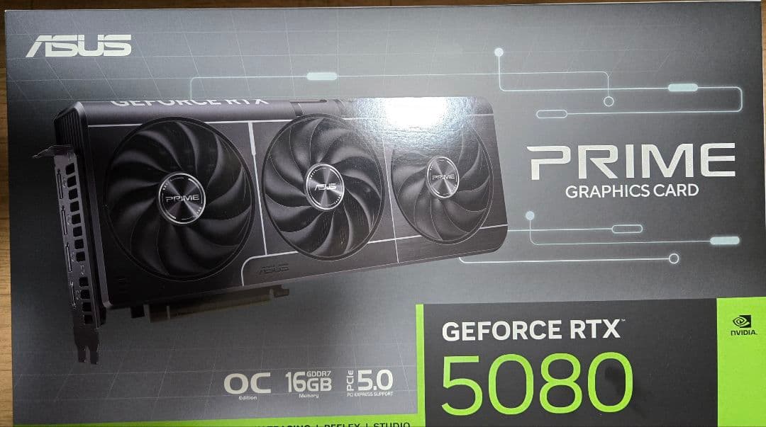 【購入証明付・未開封】RTX 5080 ASUS Prime OC 16GB
