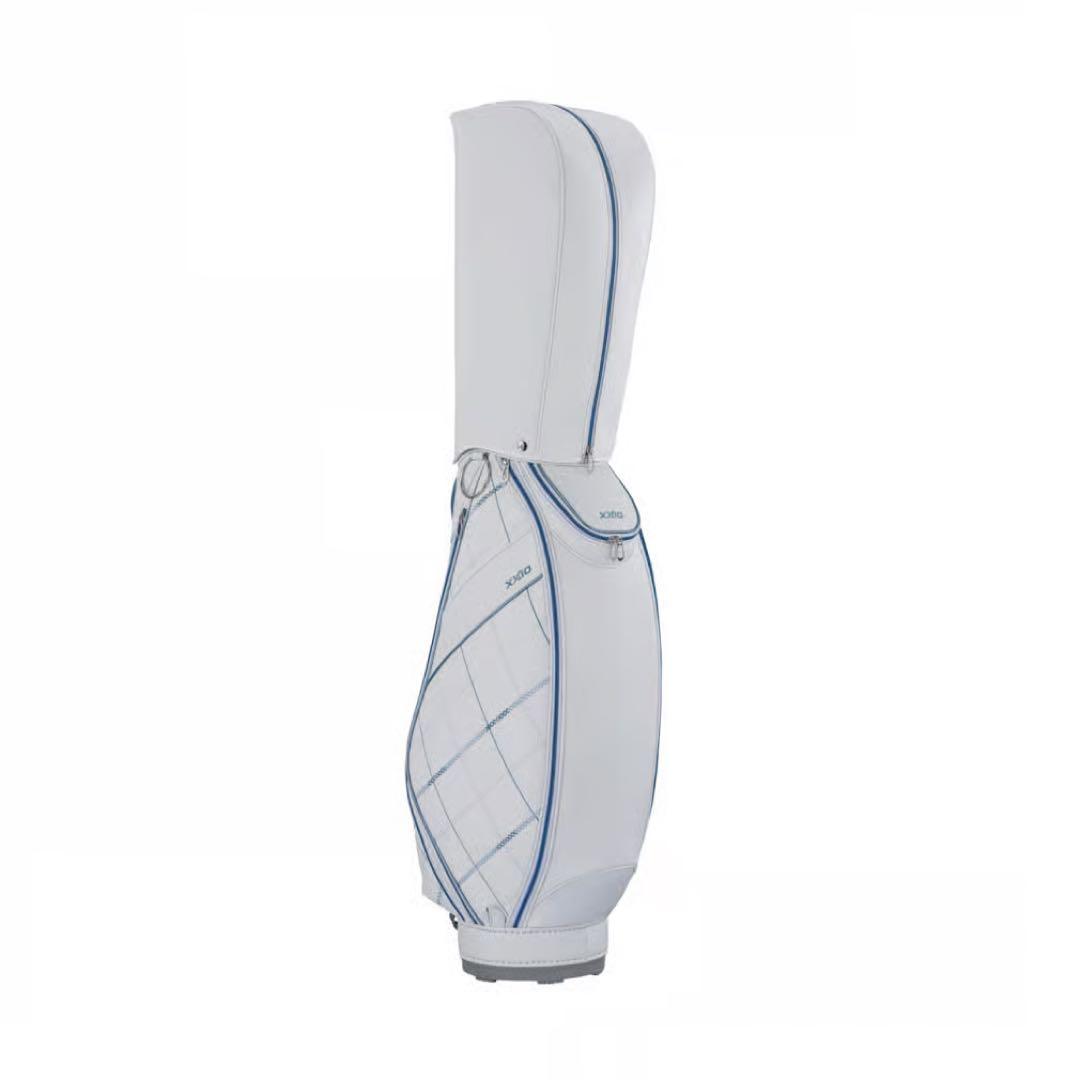 大幅値下げ！xxio レディースキャディバッグ 軽量　ホワイト×ライトブルー