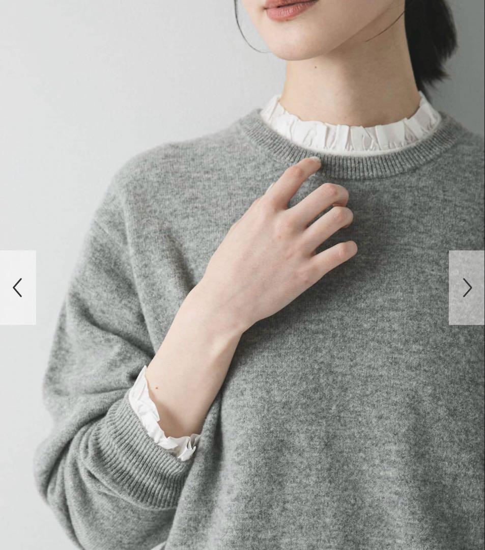 URBAN RESEARCH フリルデザインシアーカットソー