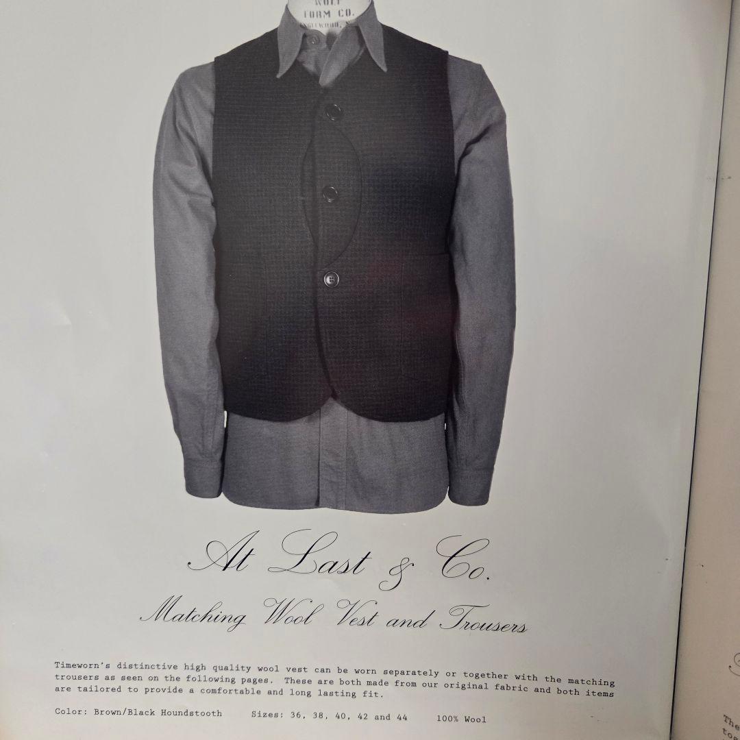 Atlast&Co 千鳥柄 ウール ベスト