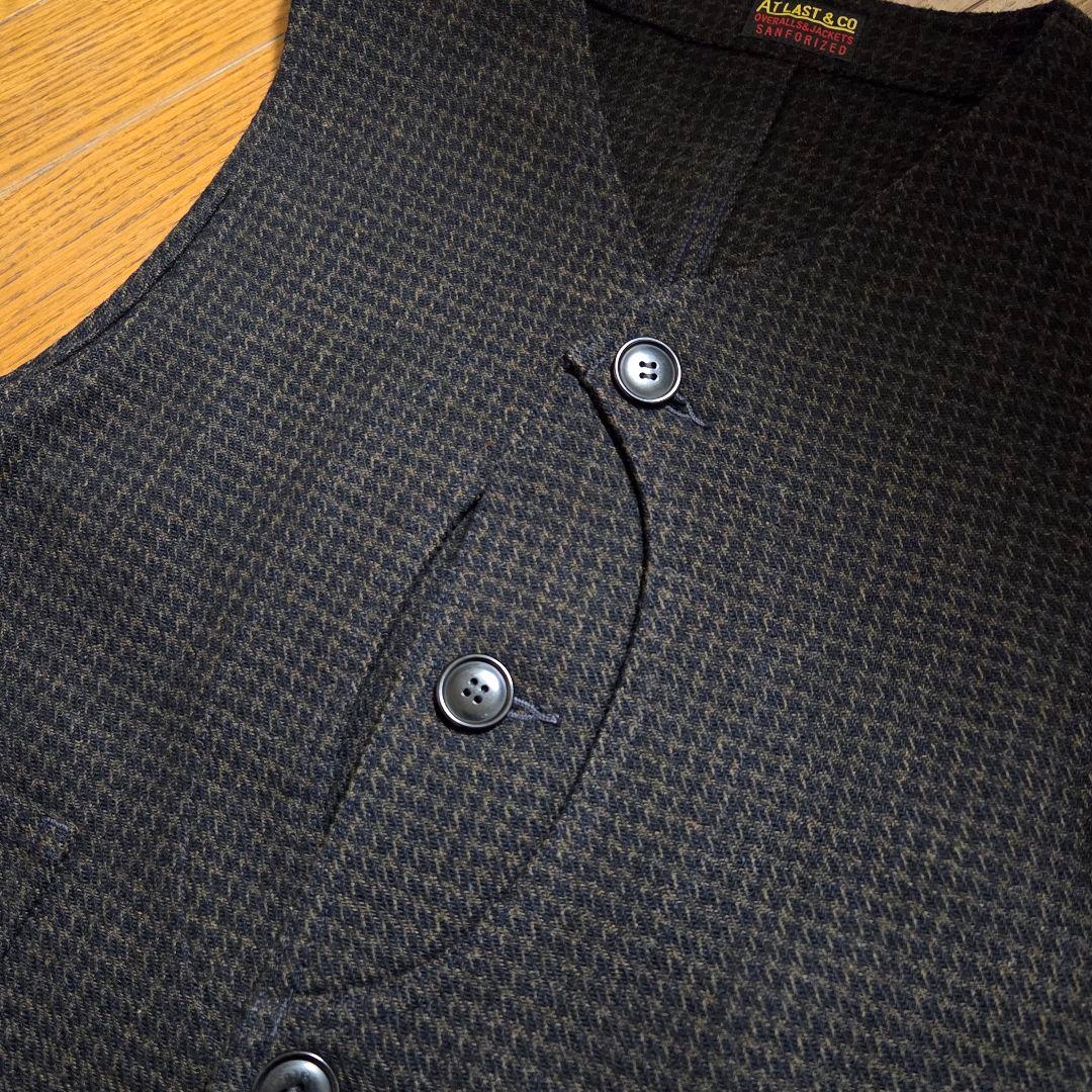 Atlast&Co 千鳥柄 ウール ベスト