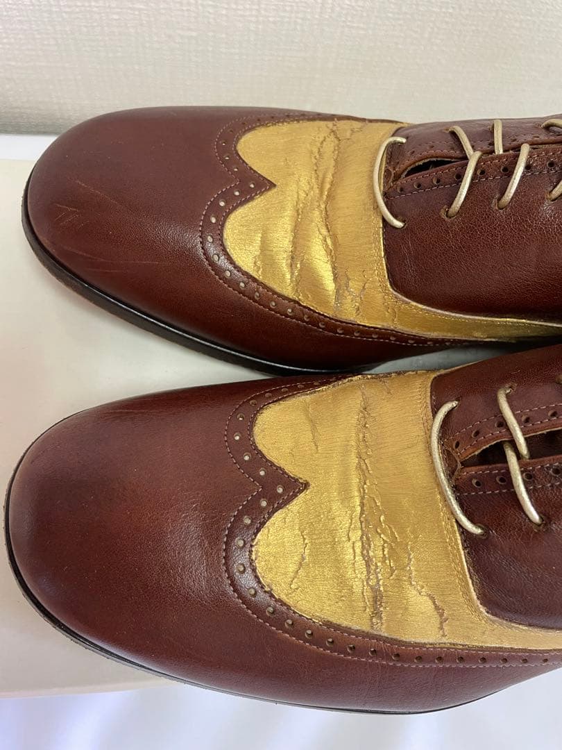 伊製 マルタンマルジェラ22 ウイングチップ ペイントデザイン43 アーカイブ