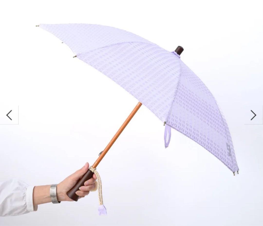 ボンボンストア　日傘　スクエアエンブロイダリー日傘（ラベンダー）