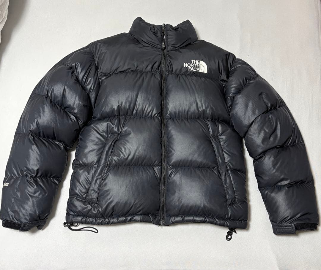 90s ノースフェイス ヌプシ ダウン 700 ブラック メンズS ヴィンテージ