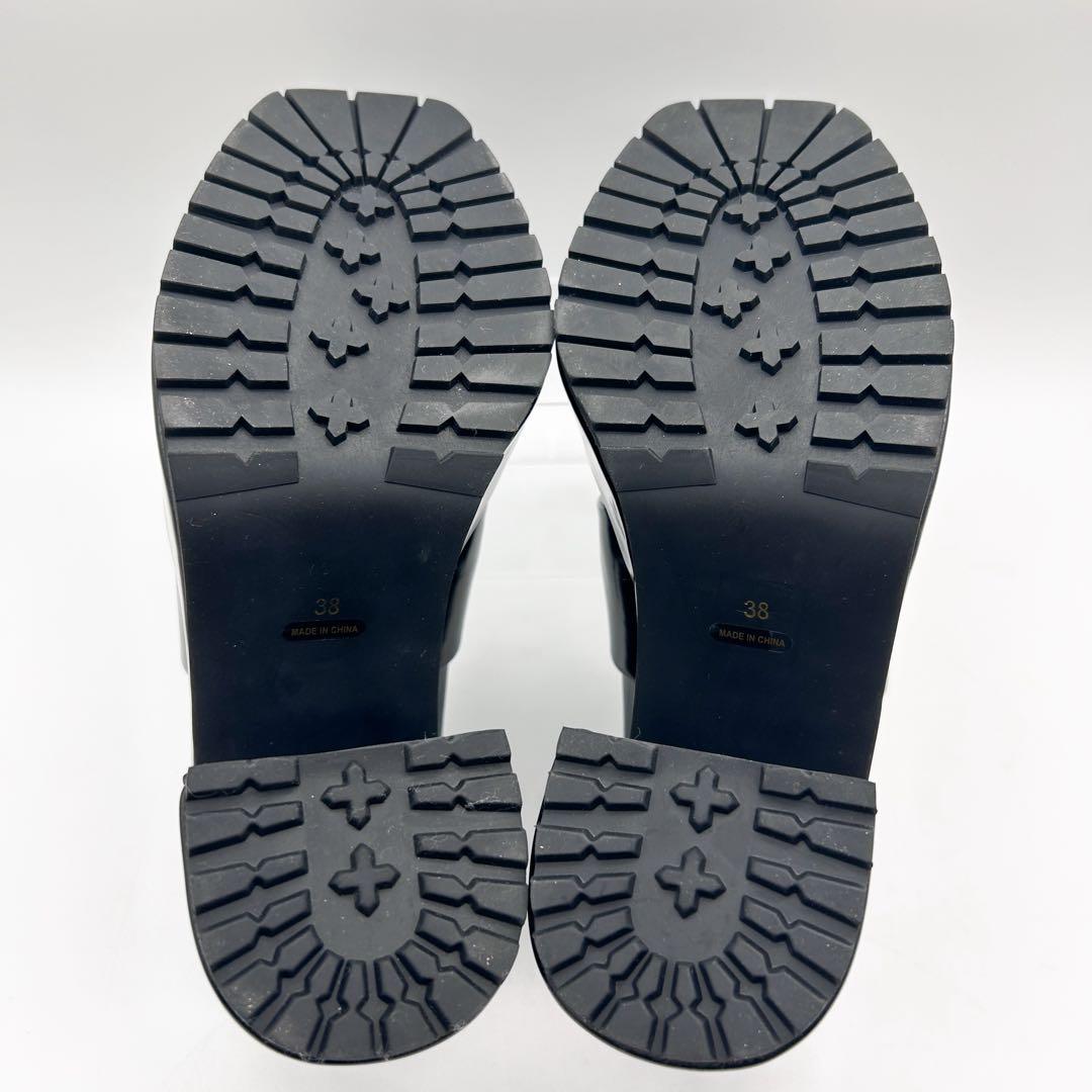 未使用✨MAISON SPECIAL ボリュームソールローファー 38 ブラック