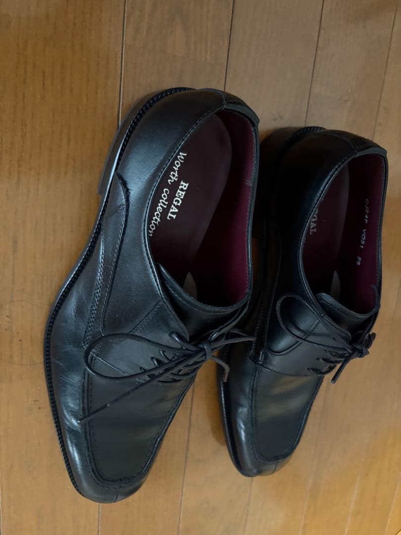 REGAL Worth Collection ブラックレザー ドレスシューズ