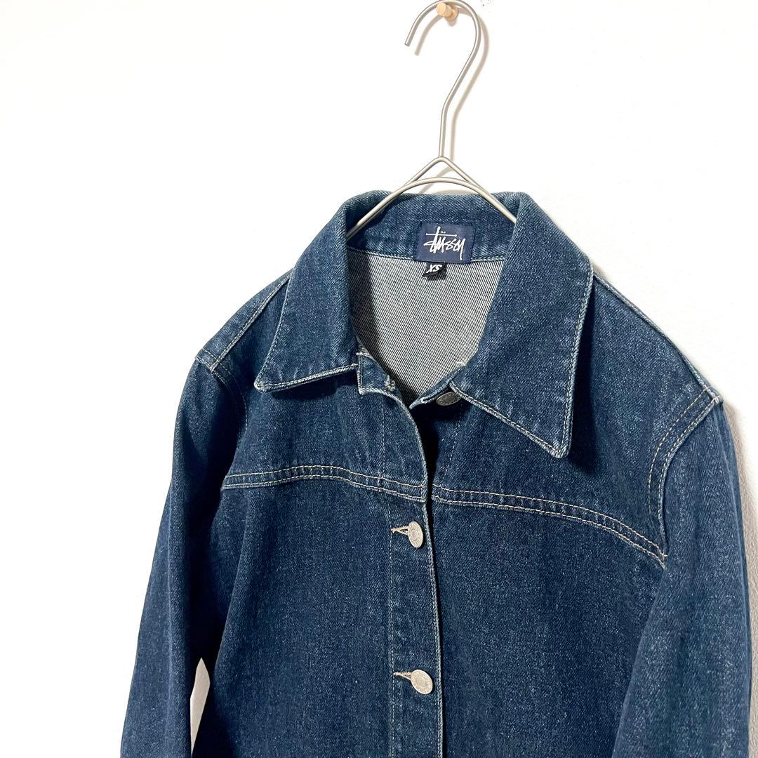 【希少】 Old Stussy デニムジャケット USA製 紺タグ