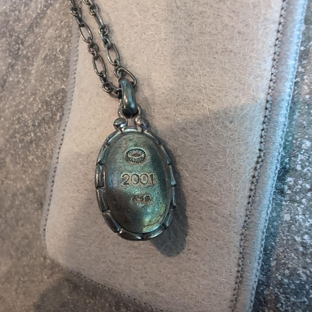 ジョージジェンセン　イヤーペンダント琥珀 2001年製