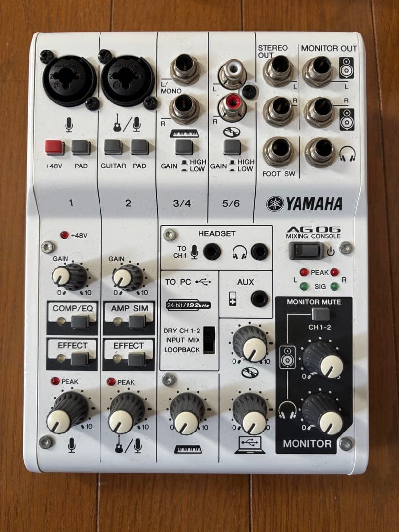 YAMAHA AG06 ミキシングコンソール