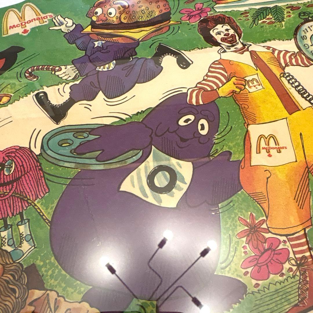 レア！　76年　マクドナルドランド　キャラクター　ポスター　グリマス　ロナルド