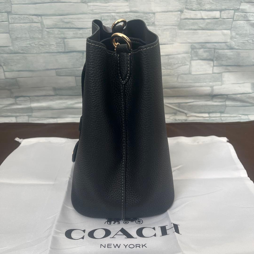 ★新品未使用★COACH コーチ ローアン バケット バッグ 黒 ブラック