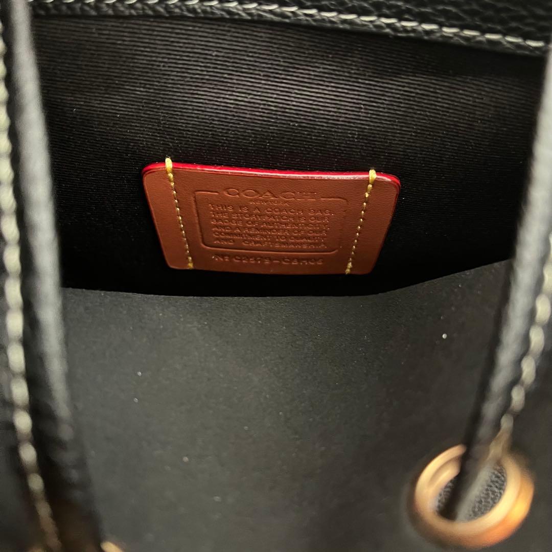 ★新品未使用★COACH コーチ ローアン バケット バッグ 黒 ブラック