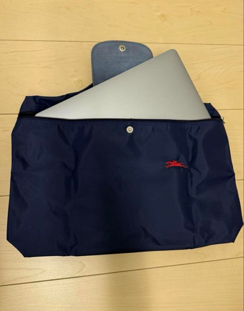 【超美品】ロンシャン ブリーフケース ネイビー ル・プリアージュ クラブ