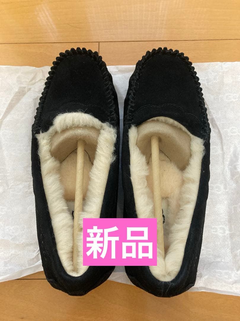 UGG モカシン 黒 24cm