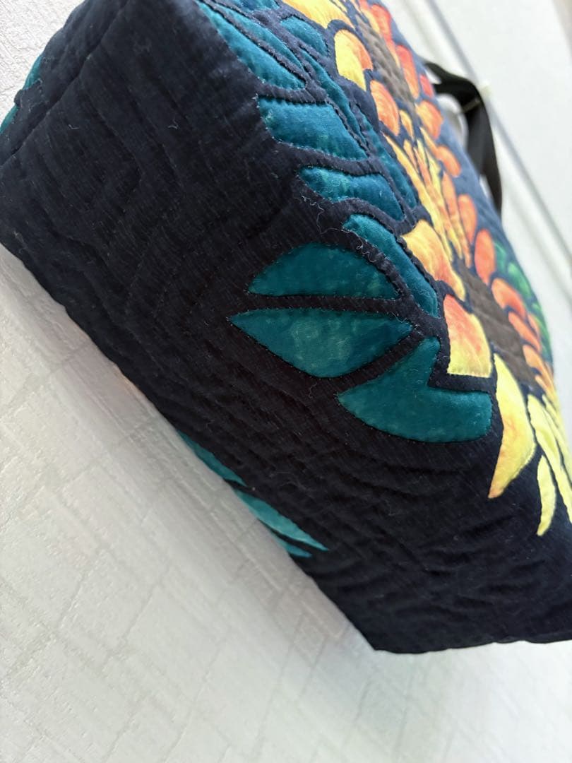 ハワイアンキルトバッグ　 グラデーション　♡ひまわり♡