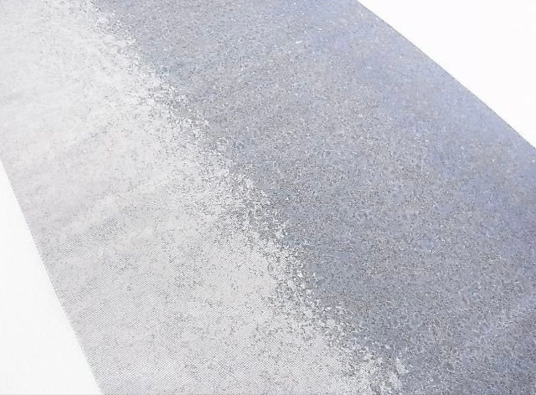 モデルサイズ小紋　霞文　たたき染め　正絹　六通柄袋帯　霞文　箔化省　引箔　丸洗い