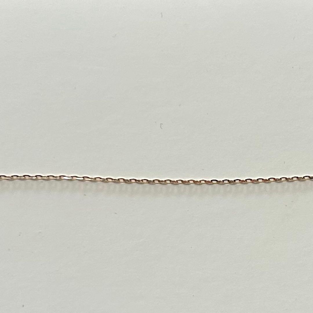 極美品　ete 現行品　K10YG ミラーカットチェーンネックレス　ゴールド