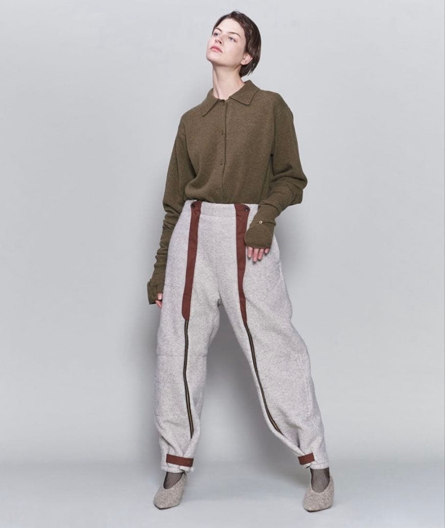 6 (ROKU) ボアジップパンツ 34サイズ