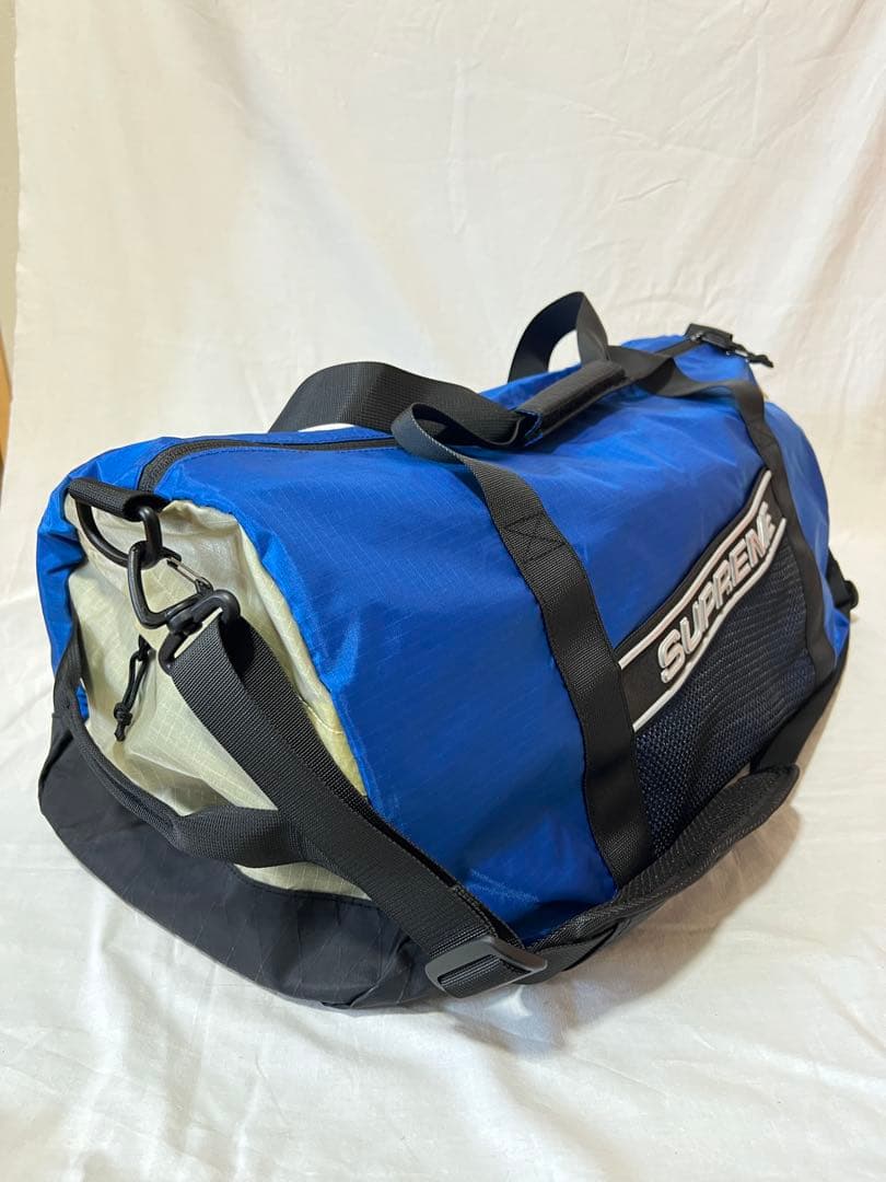 Supreme Logo Duffle Bag ブルー FW23 ボストンバッグ
