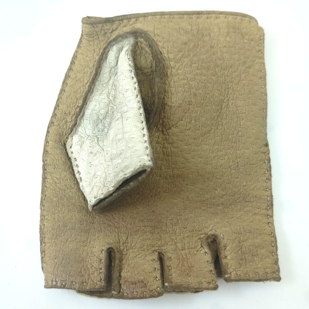 HERMES エルメス　ドライビング　グローブ　ブラウン　ベージュ　６ 1/2