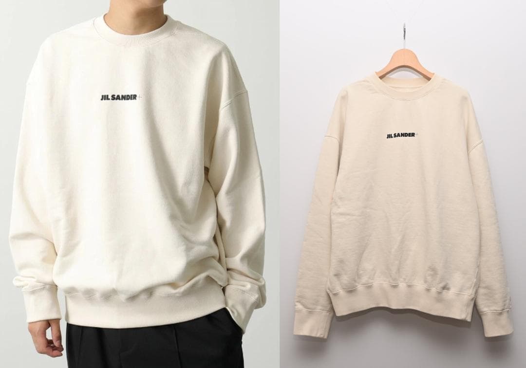ヨ*1様 JIL SANDER+ ジルサンダープラス ロゴ スウェット M オフ