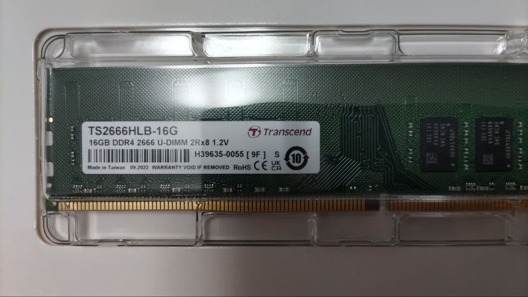 トランセンド DDR4 16GBメモリ×2枚