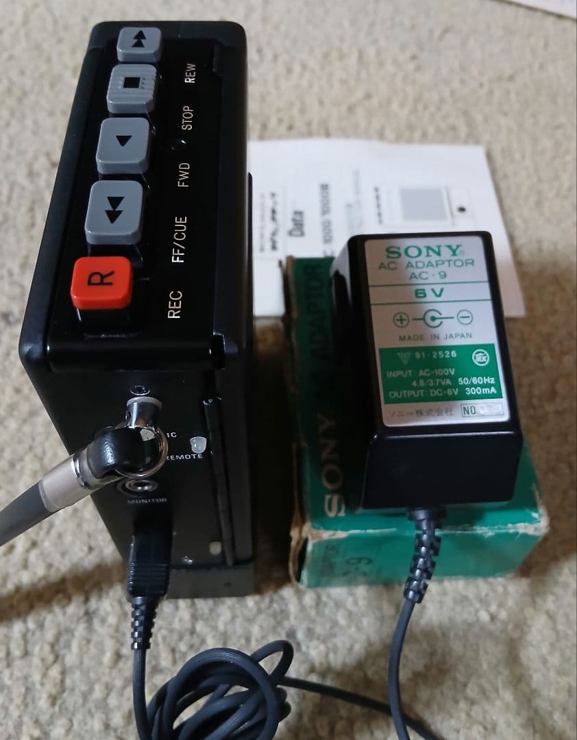 昭和レトロ　SONYカセットコーダーTC-1000/1000B &　TCM-7