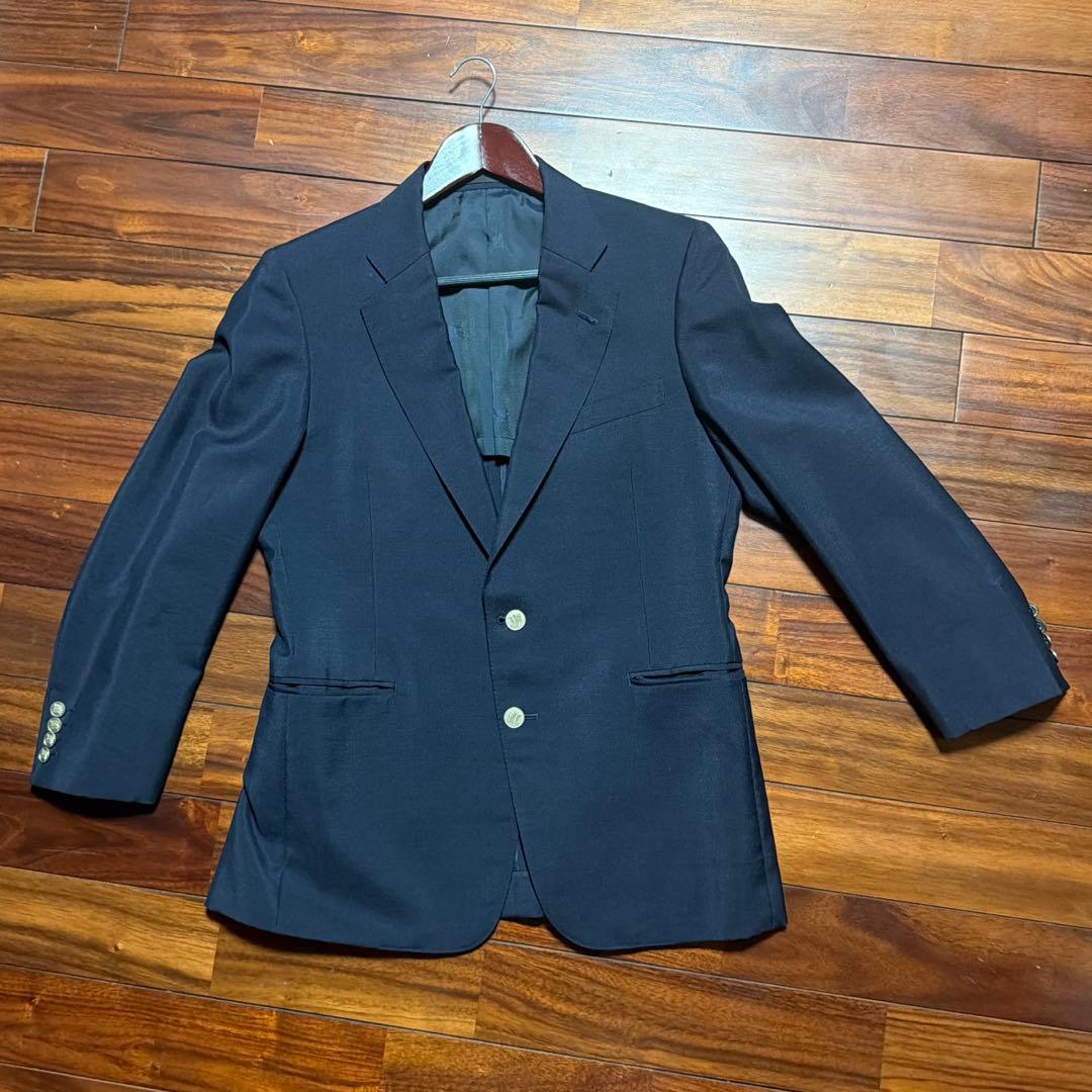 バーバリー テーラードジャケット ネイビー 紺ブレ 金ボタン A4