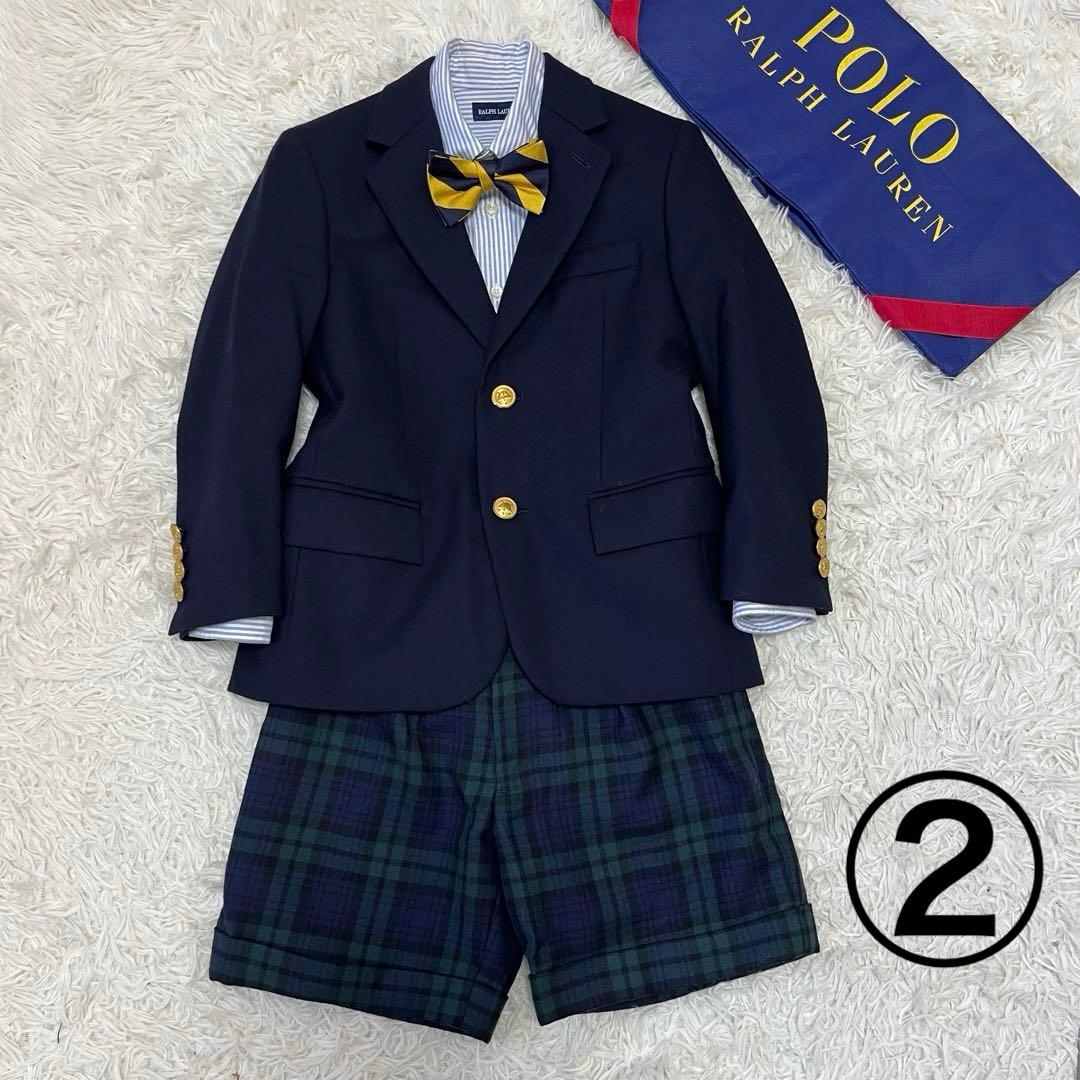選べる蝶ネクタイ✨ラルフローレン120豪華4点フォーマルセットアップスーツ入学式