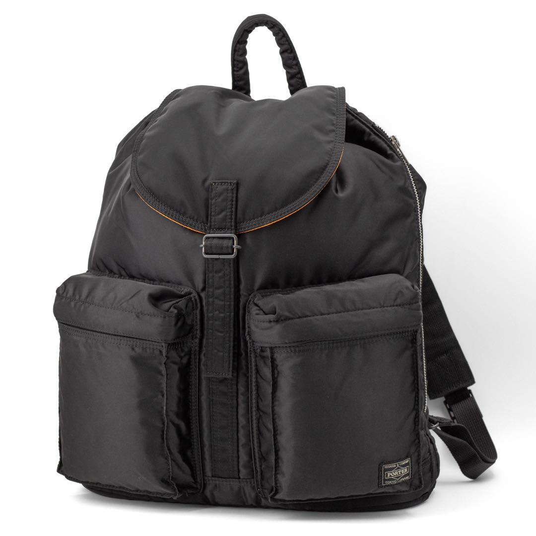 A028【美品】ポーター／タンカー　リュック　デイパック　バックパック　ブラック