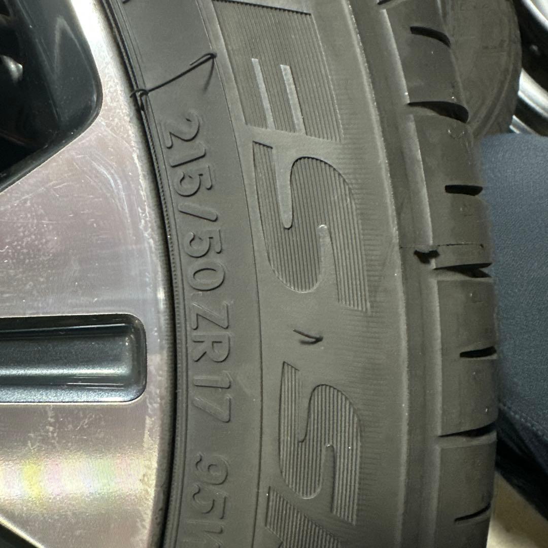 日産 17インチ ホイールセット タイヤ付き　１２日までの特価