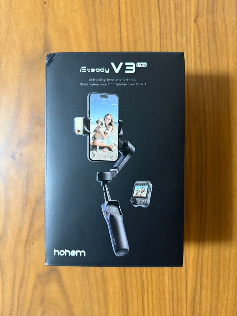 Hohem V3 Ultra AI 自動追跡 3軸スマホ用ジンバル　360°旋回