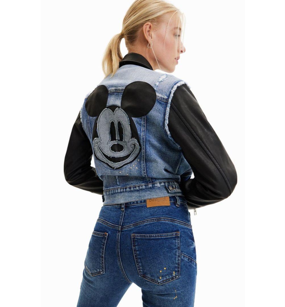 Desigual × Disney ハイブリッドデニムライダース M 極美品