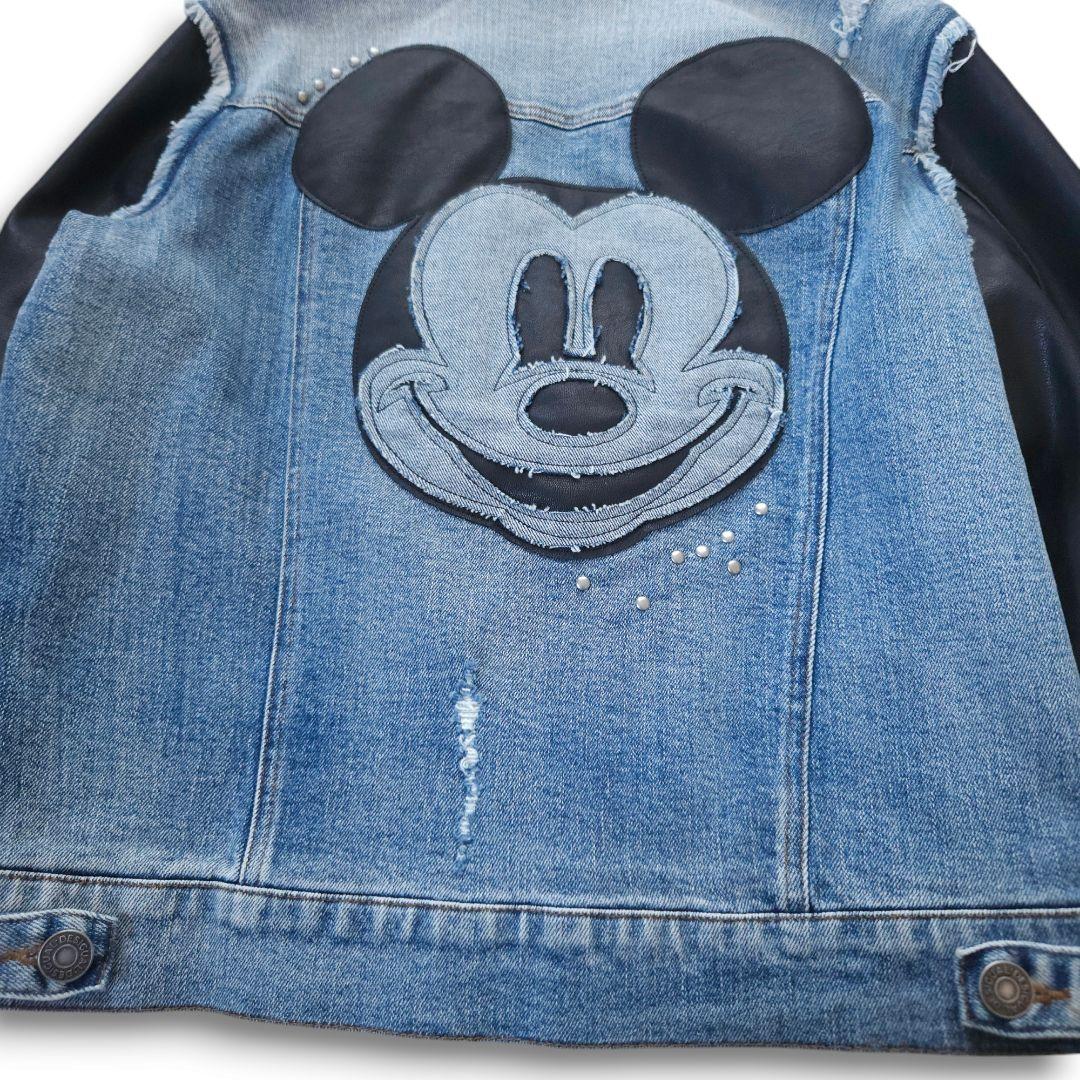 Desigual × Disney ハイブリッドデニムライダース M 極美品
