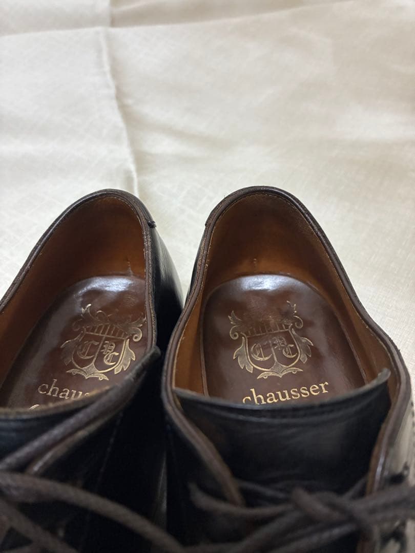 ショセ　モカ　ハントダービー　 Uチップ　25 ドレスシューズ ストレートチップ