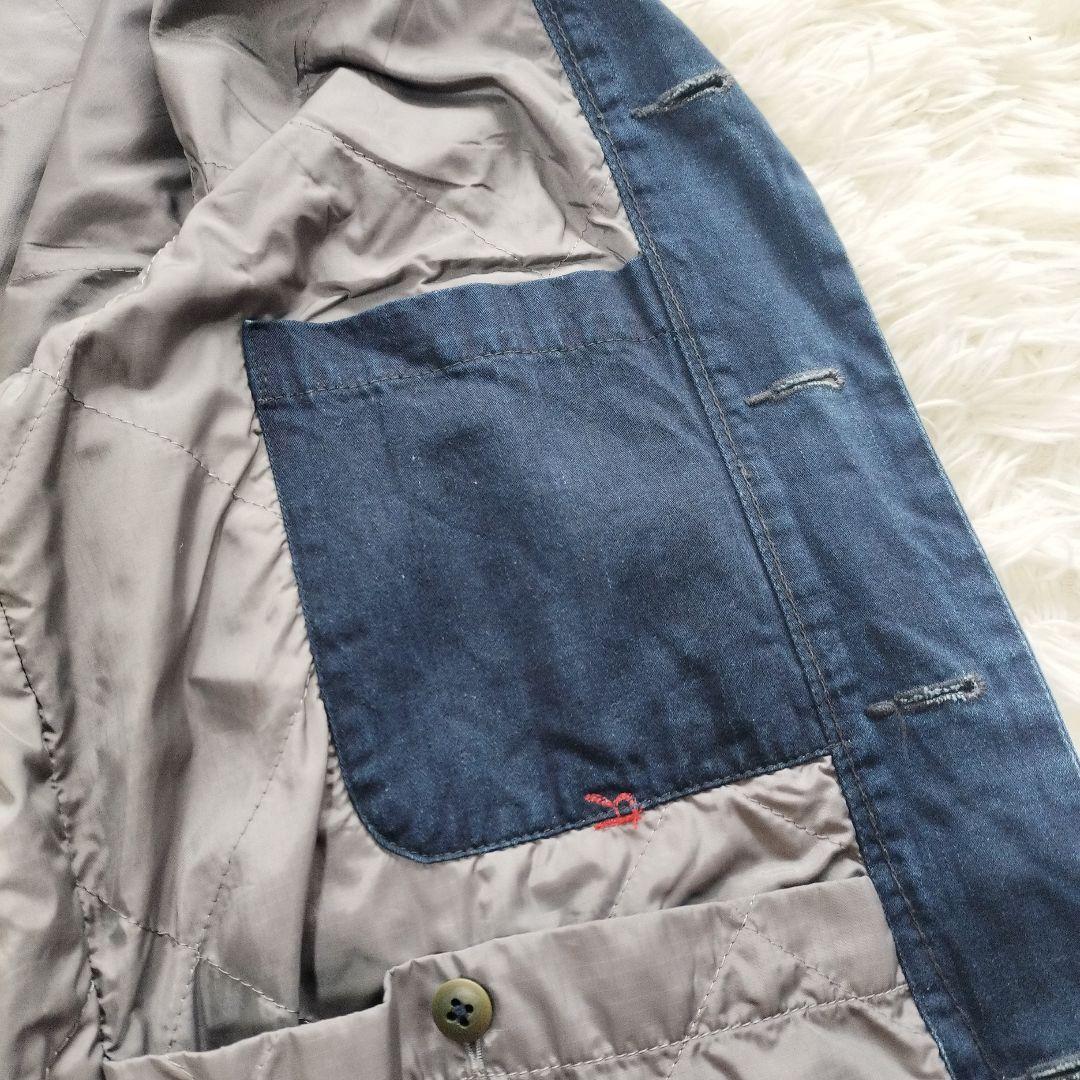 【美品】45rpm 45R デニムジャケット カバーオール インディゴブルー S