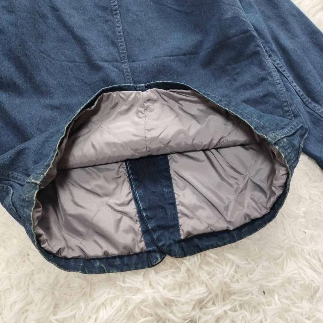 【美品】45rpm 45R デニムジャケット カバーオール インディゴブルー S