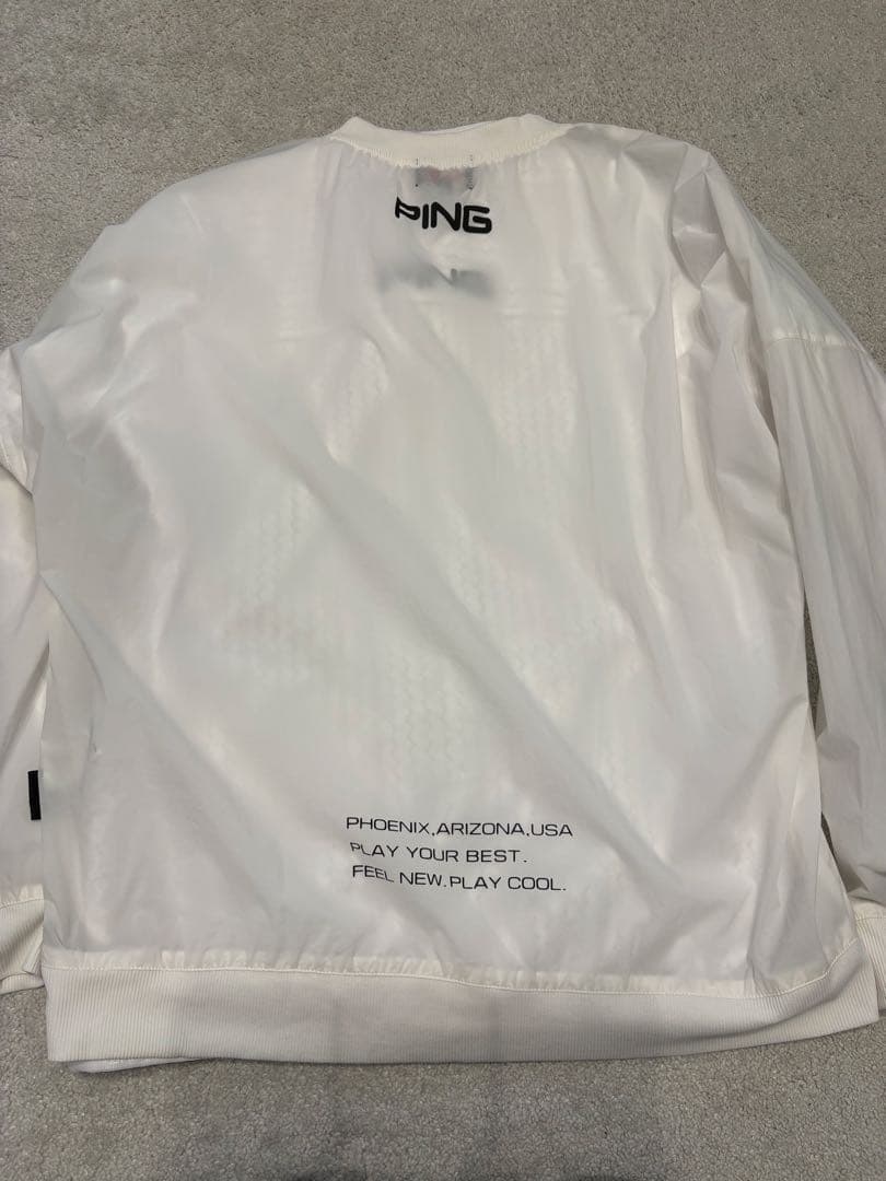 PING ホワイト ジップアップ