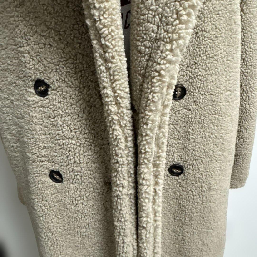 M*o様 ZARA エクストラロングフェイクボアコート　テディベアコート