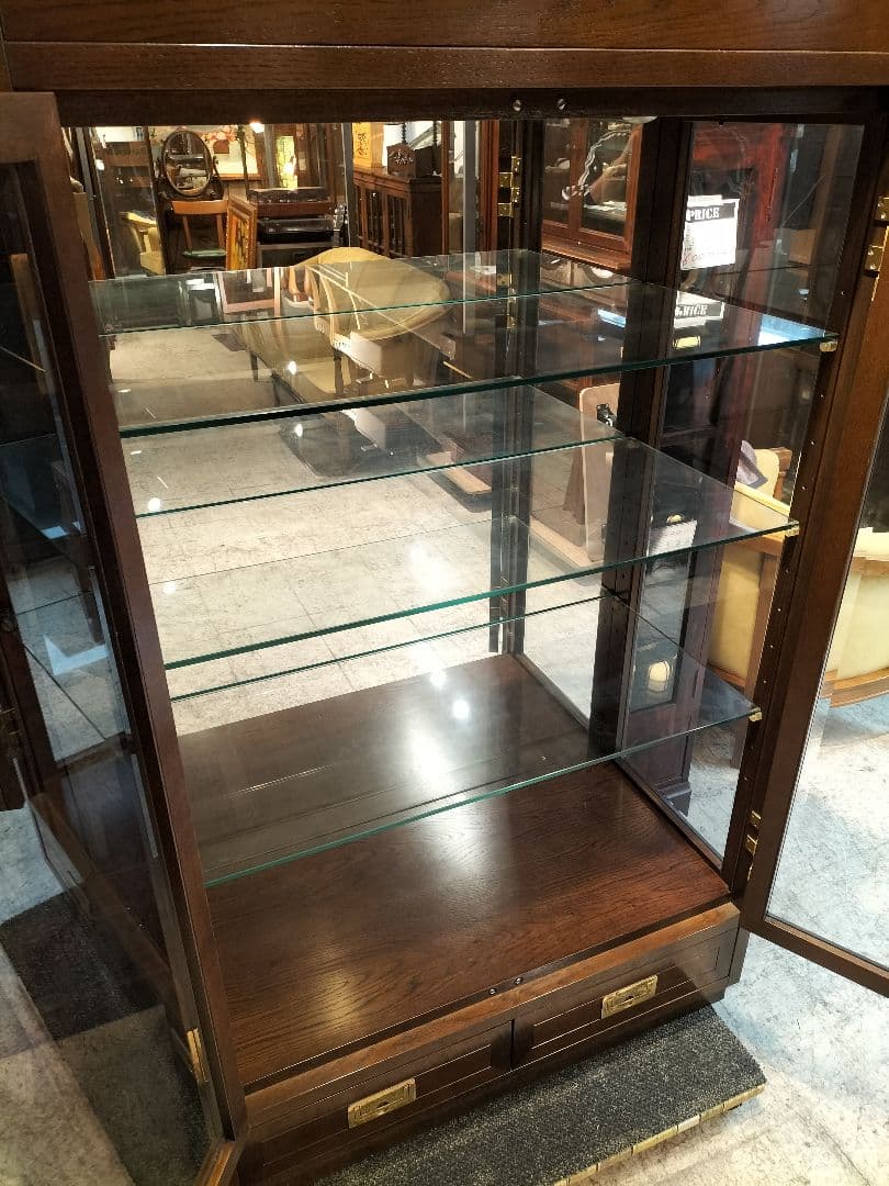 M♦ポンスケカリモク家具 ドマーニ　ガラスキャビネット