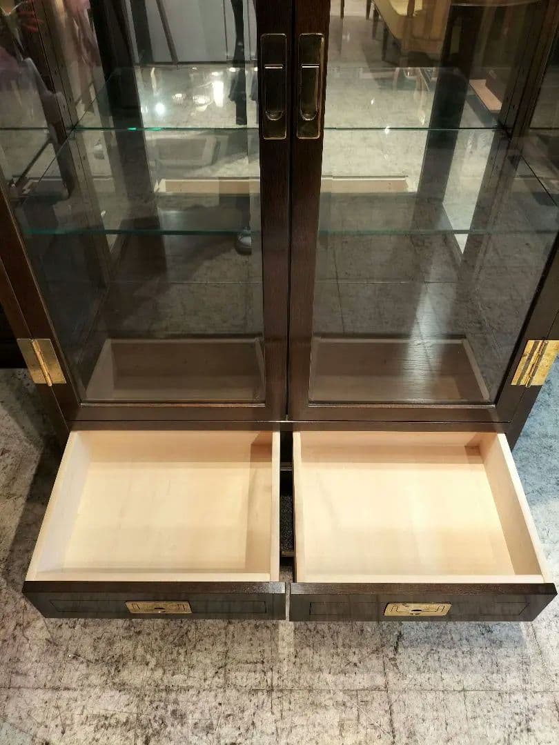 M♦ポンスケカリモク家具 ドマーニ　ガラスキャビネット